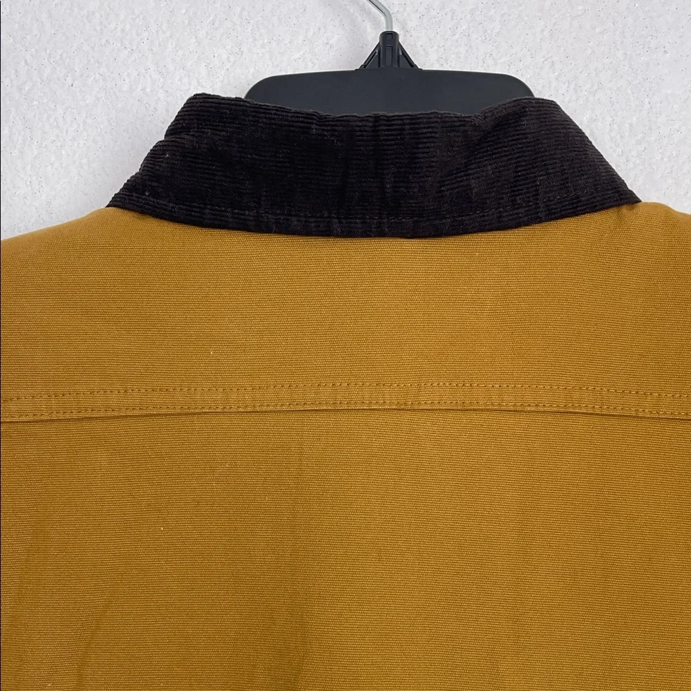 Tailor Vintage Tan canvas Barn Jacket with Black Details size M